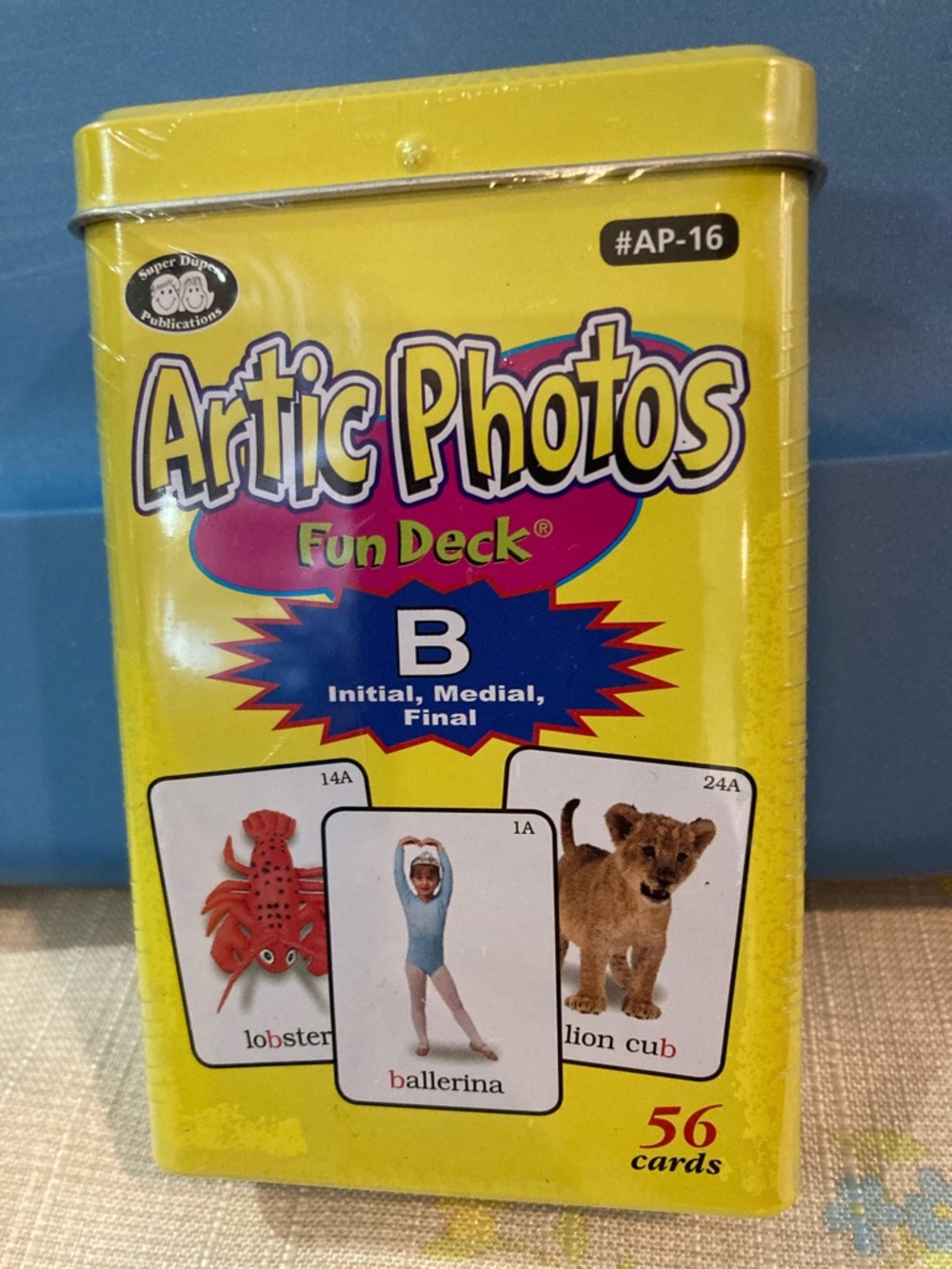 Super Duper Artic Photos Fun Deck B Cards- Initial, Medial, Final New Sealed Tin